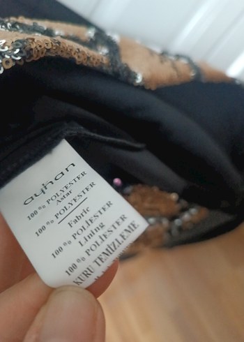 Siyah Midi Kadın Abiye Elbise - Görsel 7