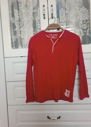 Kırmızı Erkek Çocuk Uzun Kollu Tişört - Görsel 3