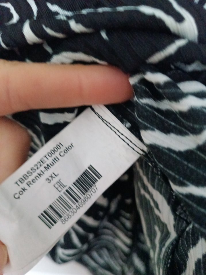 Siyah Zebra Desenli Mini Etek - Görsel 5