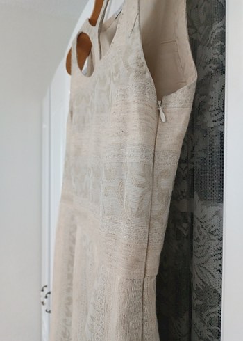 Dantel Detaylı Bohem Midi Elbise - Görsel 3