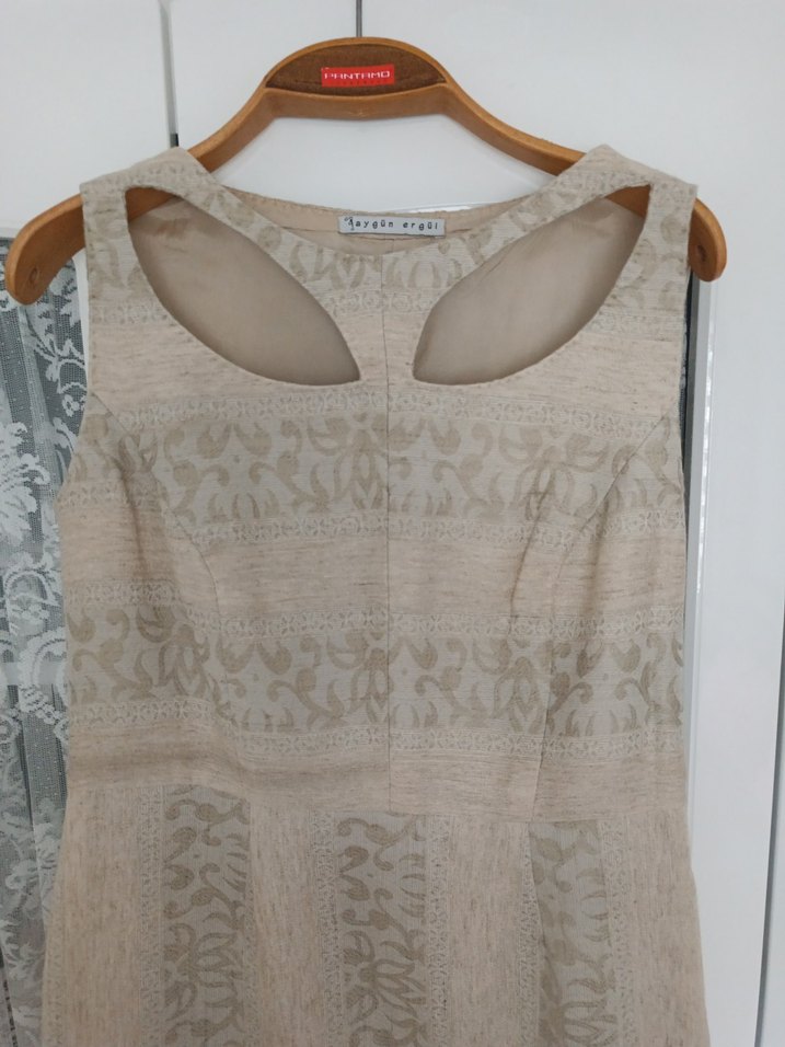 Dantel Detaylı Bohem Midi Elbise - Görsel 2