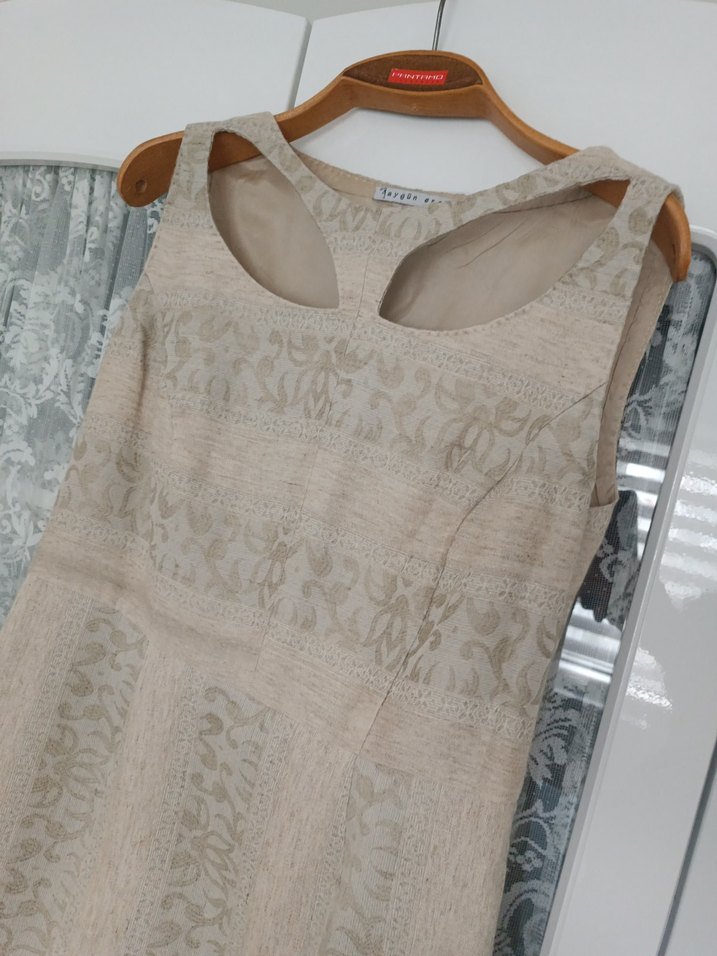 Dantel Detaylı Bohem Midi Elbise - Görsel 5