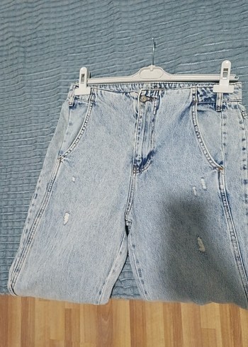 Rahat Kesim Midi Kadın Kot Pantolon - Görsel 6