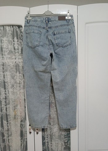 Rahat Kesim Midi Kadın Kot Pantolon - Görsel 4