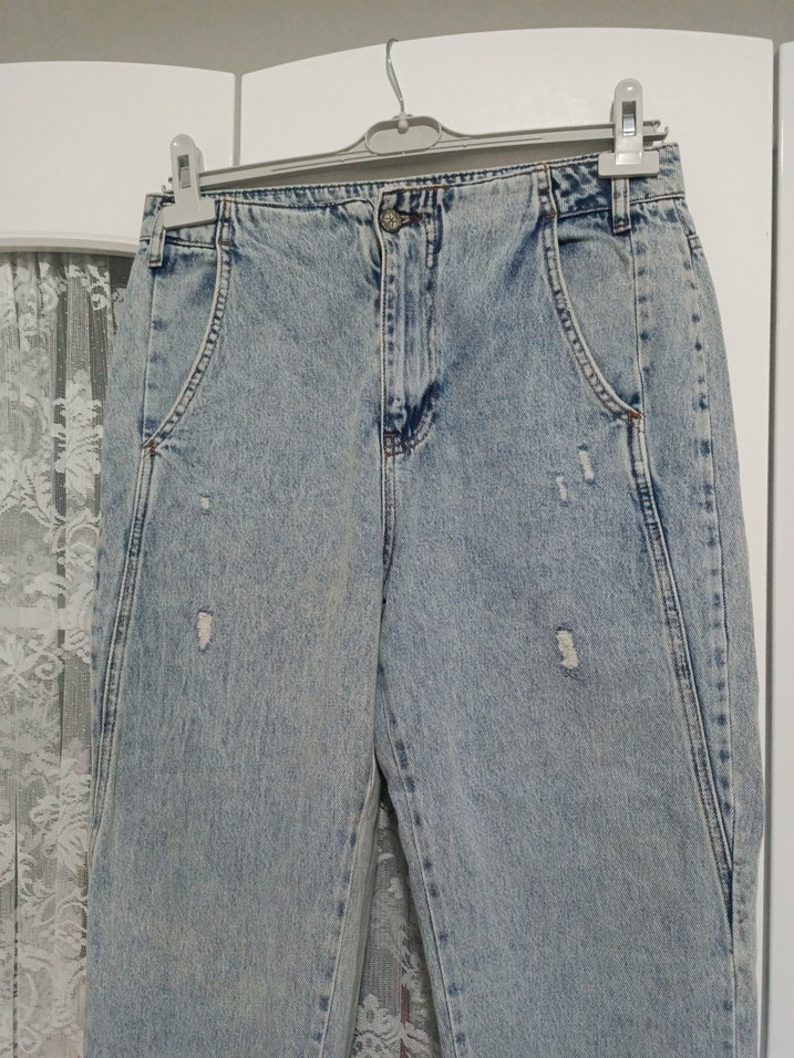 Rahat Kesim Midi Kadın Kot Pantolon - Görsel 2