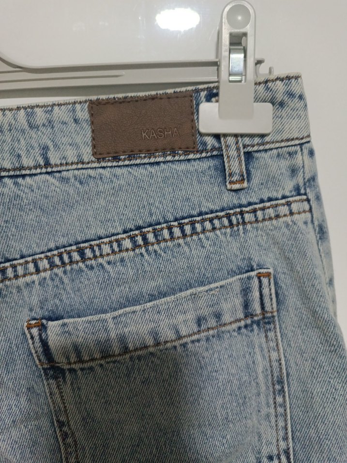 Rahat Kesim Midi Kadın Kot Pantolon - Görsel 5