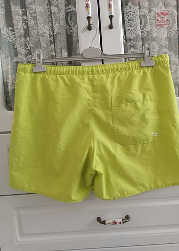 Erkek Sarı Mini Şort Mayo - Görsel 4