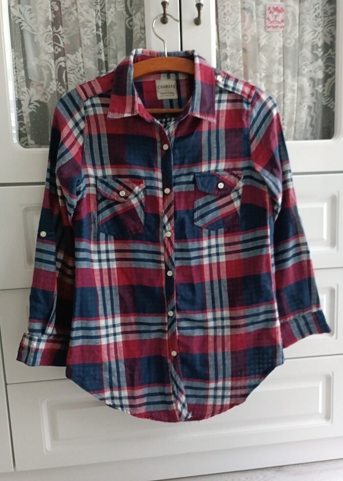 VİNTAGE EKOSE KIŞLIK GÖMLEK - Görsel 3