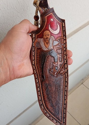 Beden kahverengi Renk Deri Bıçak Kılıfı