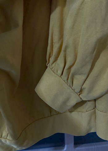 Sarı Kadın Oversize Sweatshirt - Görsel 2