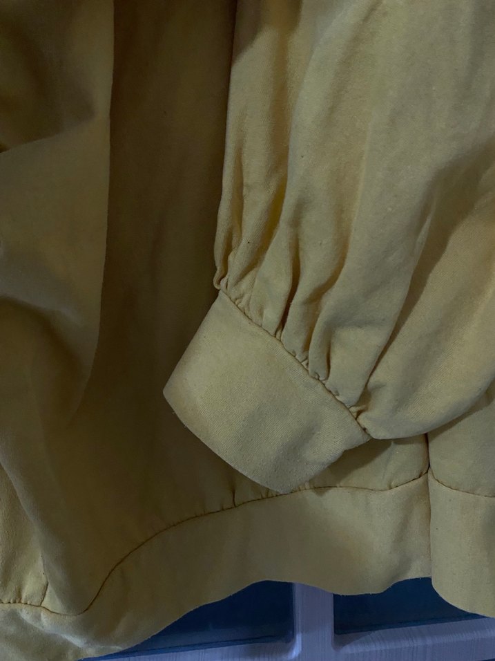 Sarı Kadın Oversize Sweatshirt - Görsel 2