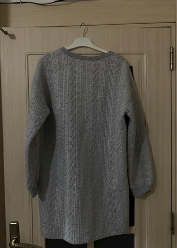 Gri Örgü Kadın Triko Kazak - Görsel 4