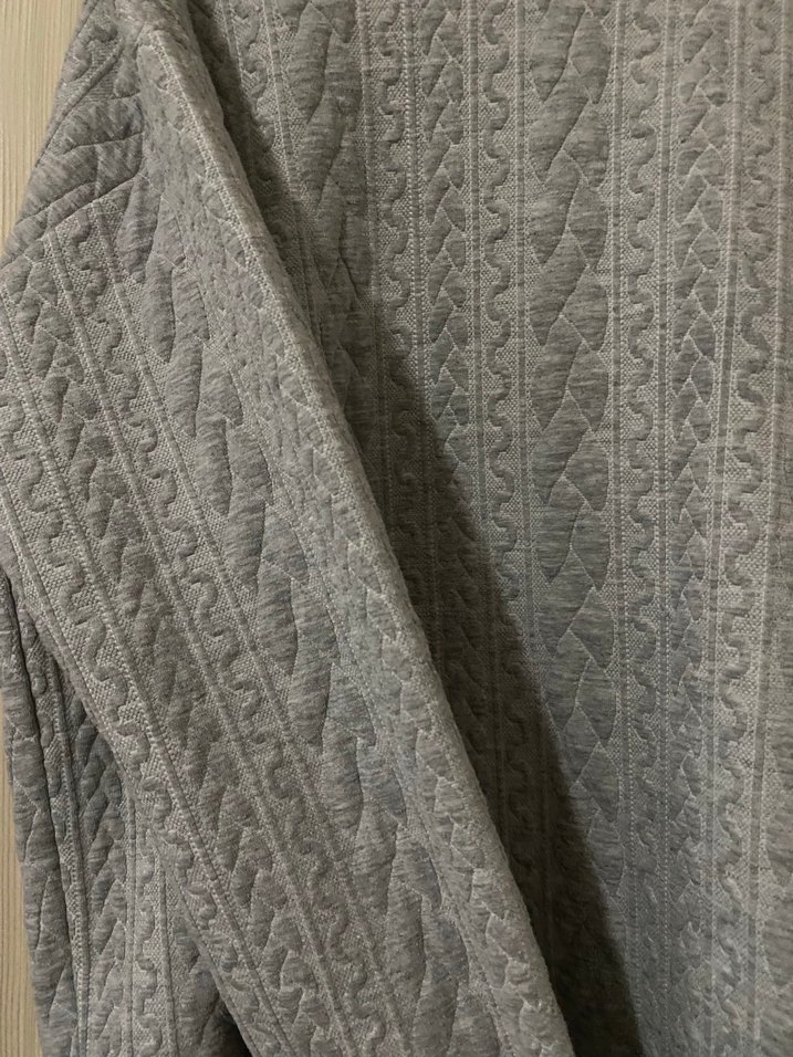 Gri Örgü Kadın Triko Kazak - Görsel 2