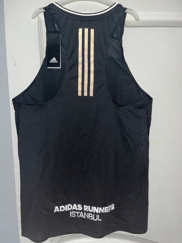 Erkek Siyah Baskılı Kolsuz Spor Tişört - Görsel 3