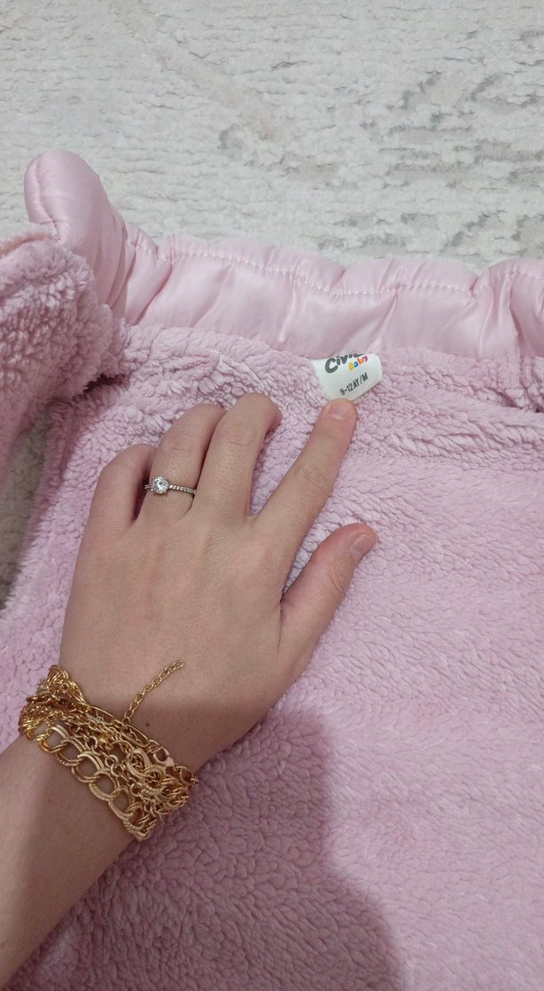 Kız Çocuk Pembe Kürklü Yelek - Görsel 4