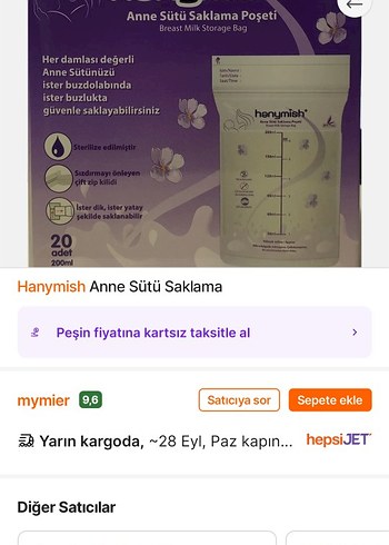 Hanymish Anne Sütü Saklama Poşeti - Görsel 2