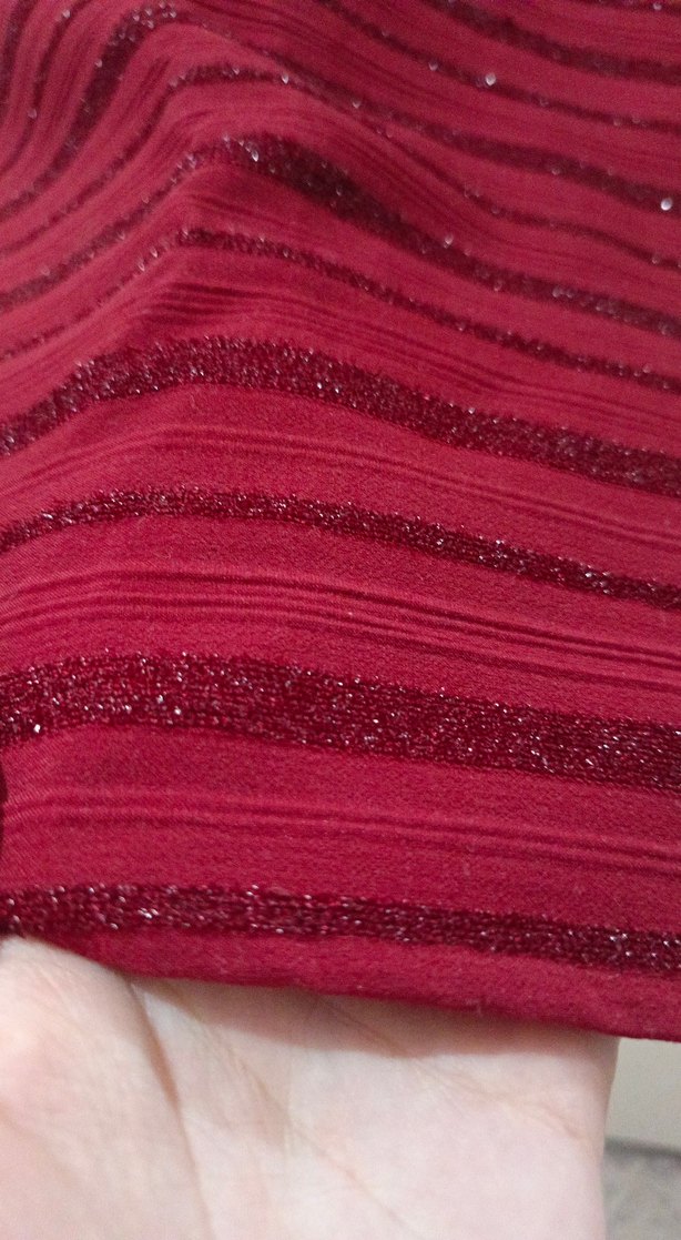 Kırmızı Parlak Kolsuz Kız Elbisesi - Görsel 2