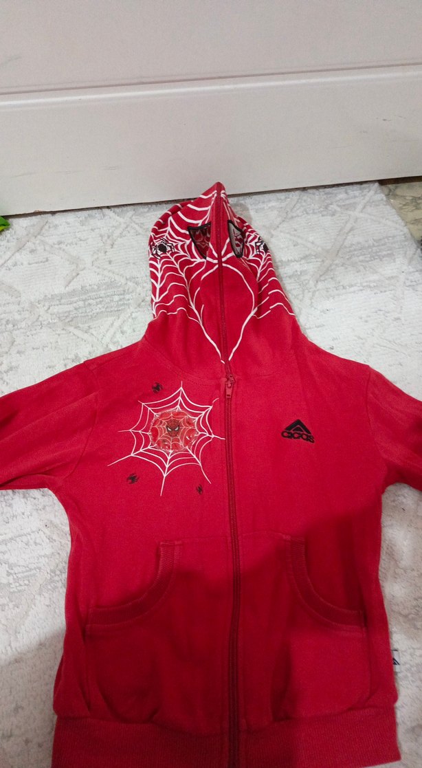 Kırmızı Fermuarlı Erkek Çocuk Sweatshirt - Görsel 3