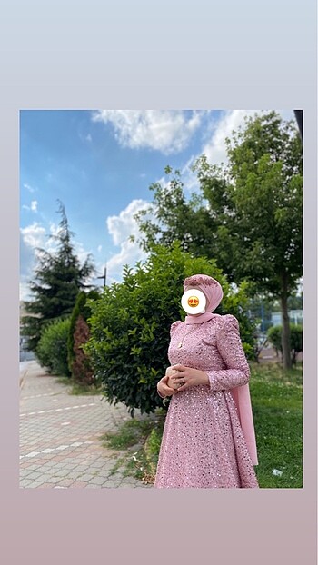 Tesettür abiye ACİL SATILIK - Görsel 2