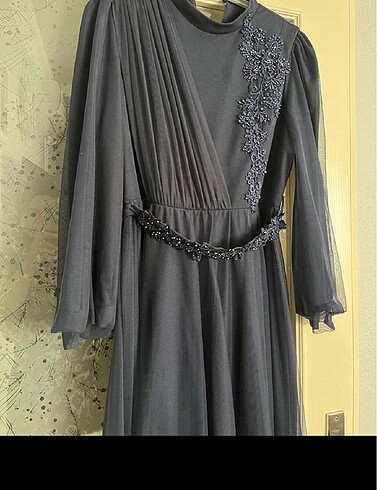 Tesettür abiye ACİL SATILIK - Görsel 3