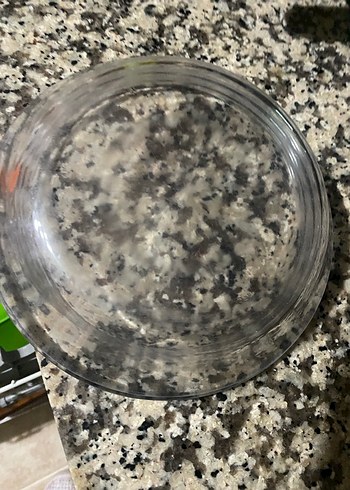 Şeffaf Yuvarlak Cam tabak - Görsel 2