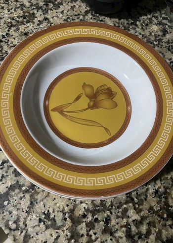 Sarı Desenli Tabak Seti - Görsel 2