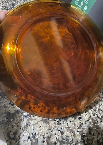 Parlak Kahverengi Cam tabak - Görsel 3