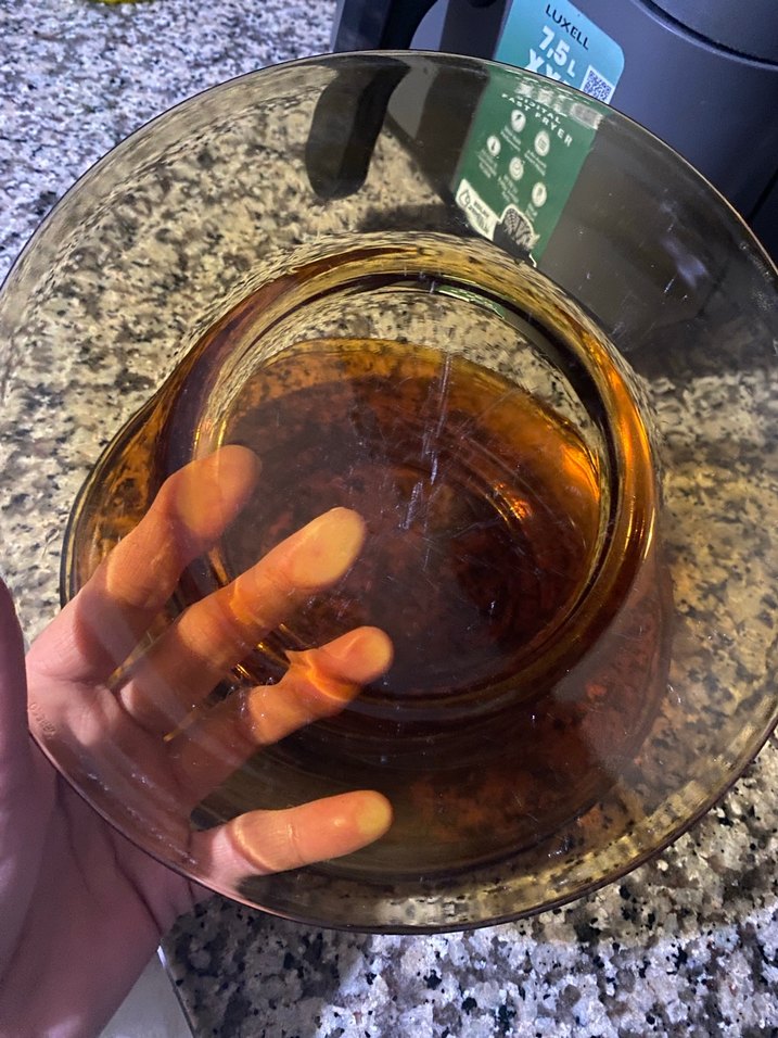 Parlak Kahverengi Cam tabak - Görsel 2