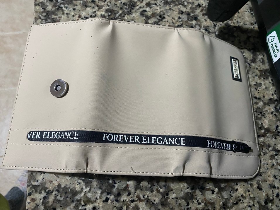 Bej Fermuarlı Kadın Cüzdan - Görsel 4