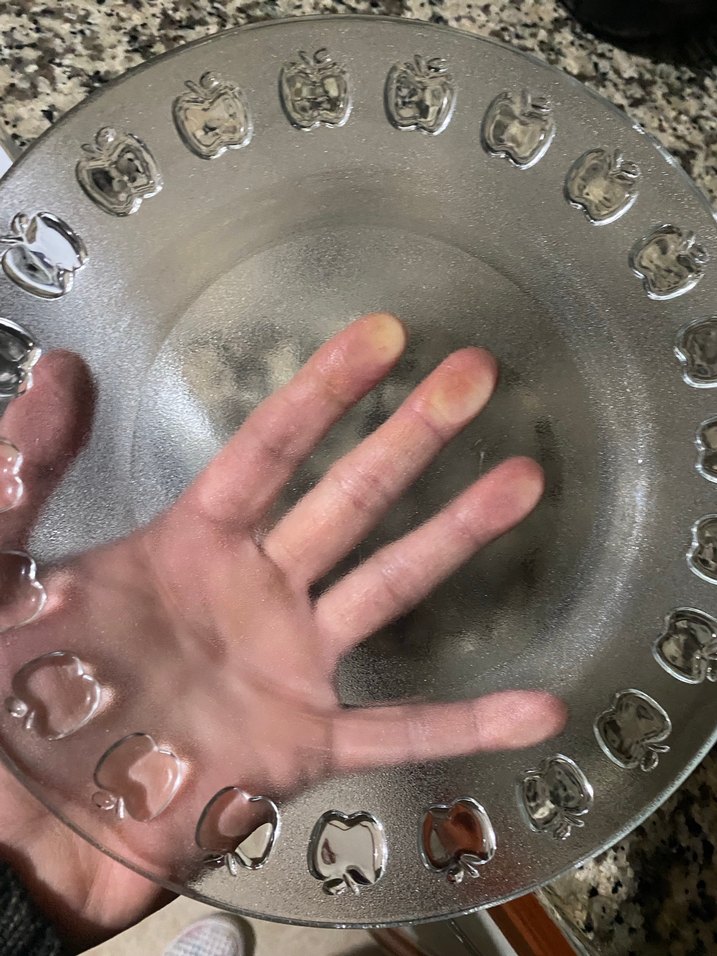 Gri Yılan Desenli Cam Tabak - Görsel 4