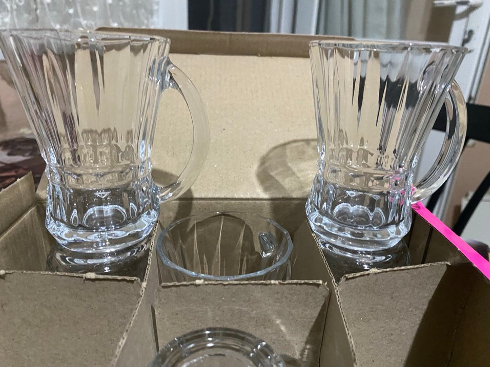 Bej Renkli Cam Kupa - Görsel 2