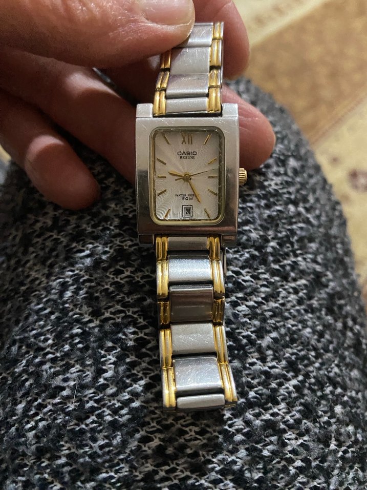 Casio Klasik Gri ve Altın Erkek Saat - Görsel 4