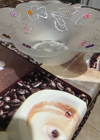 Çiçek Desenli Işıltılı şekerlik - Görsel 2