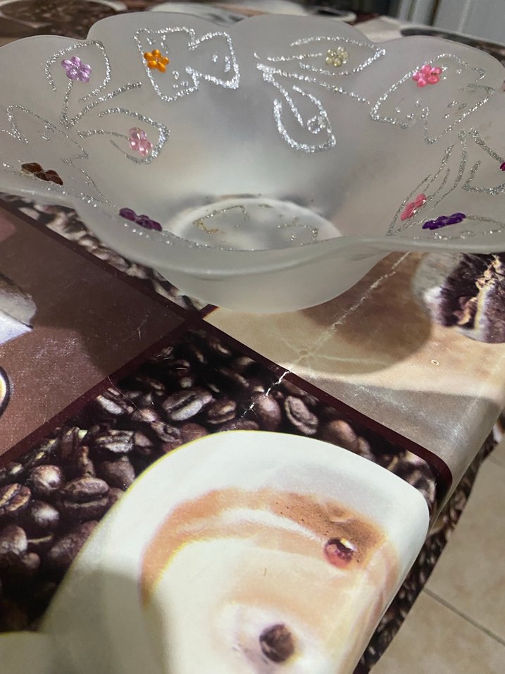 Çiçek Desenli Işıltılı şekerlik - Görsel 2