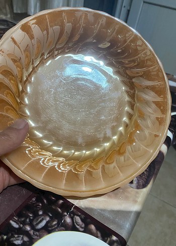 Bej Parlak Yemek Tabağı - Görsel 2