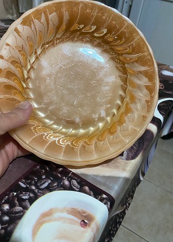 Bej Parlak Yemek Tabağı - Görsel 3