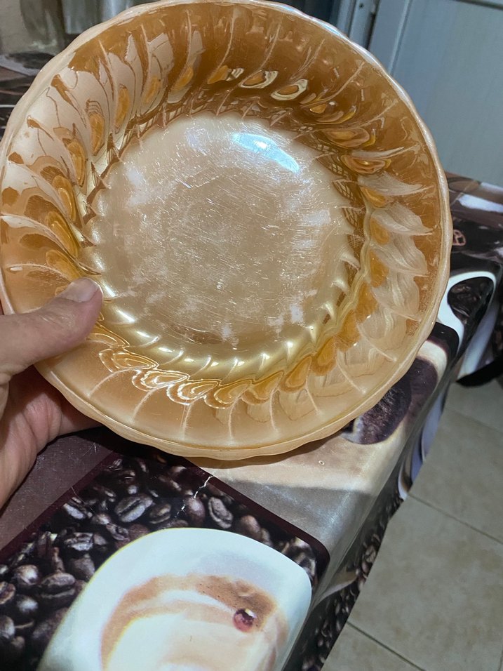 Bej Parlak Yemek Tabağı - Görsel 3