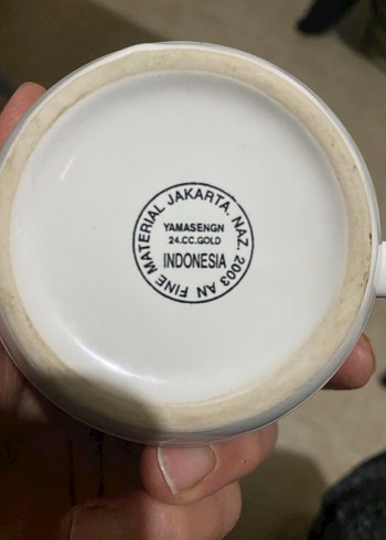 Çiçek Desenli Beyaz Seramik Kupa - Görsel 7