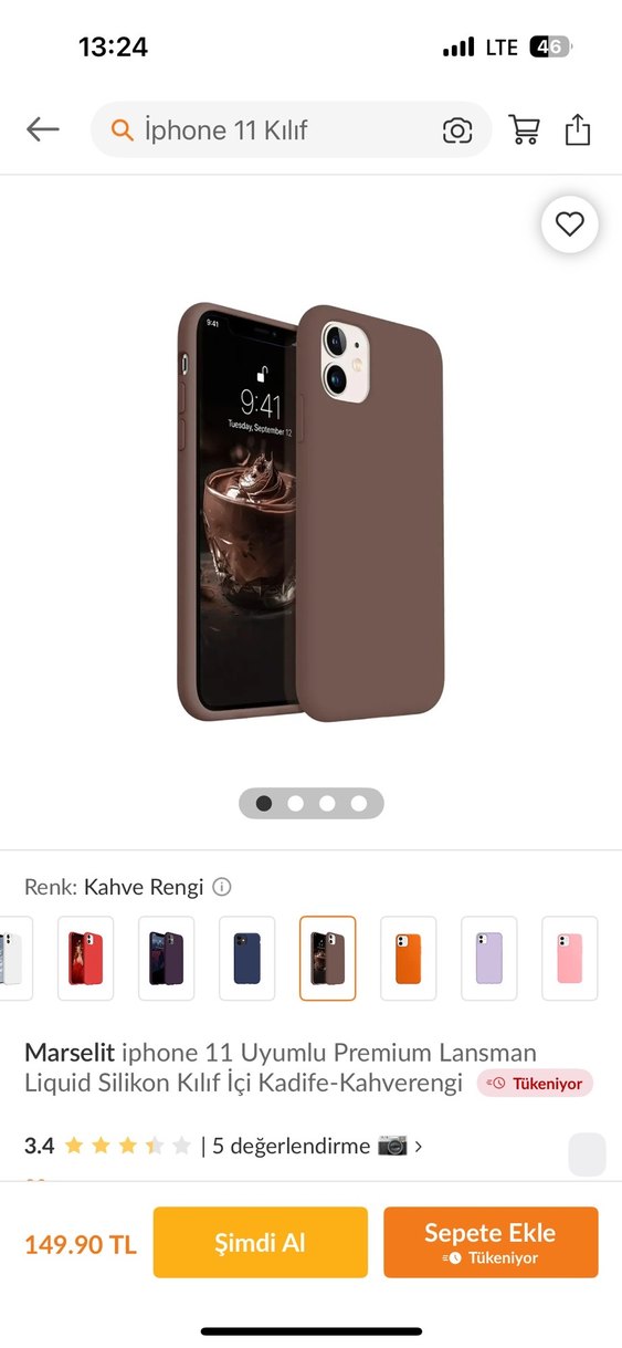 iPhone 11 Uyumlu Lila Silikon Kılıf - Görsel 2