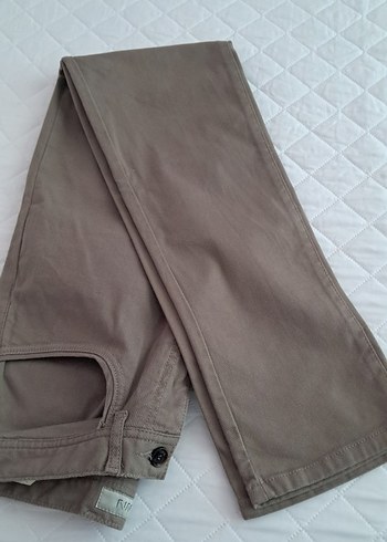DSDAMAT Erkek Bej Kemerli Regular Fit Pantolon