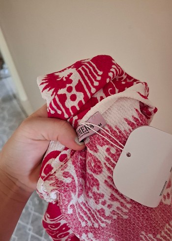 m Beden pembe Renk Pembe Batik Desenli Uzun Bohem Kimono Takım
