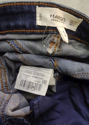 32 Beden lacivert Renk MANGO KIM SKINNY DENIM PANTOLON