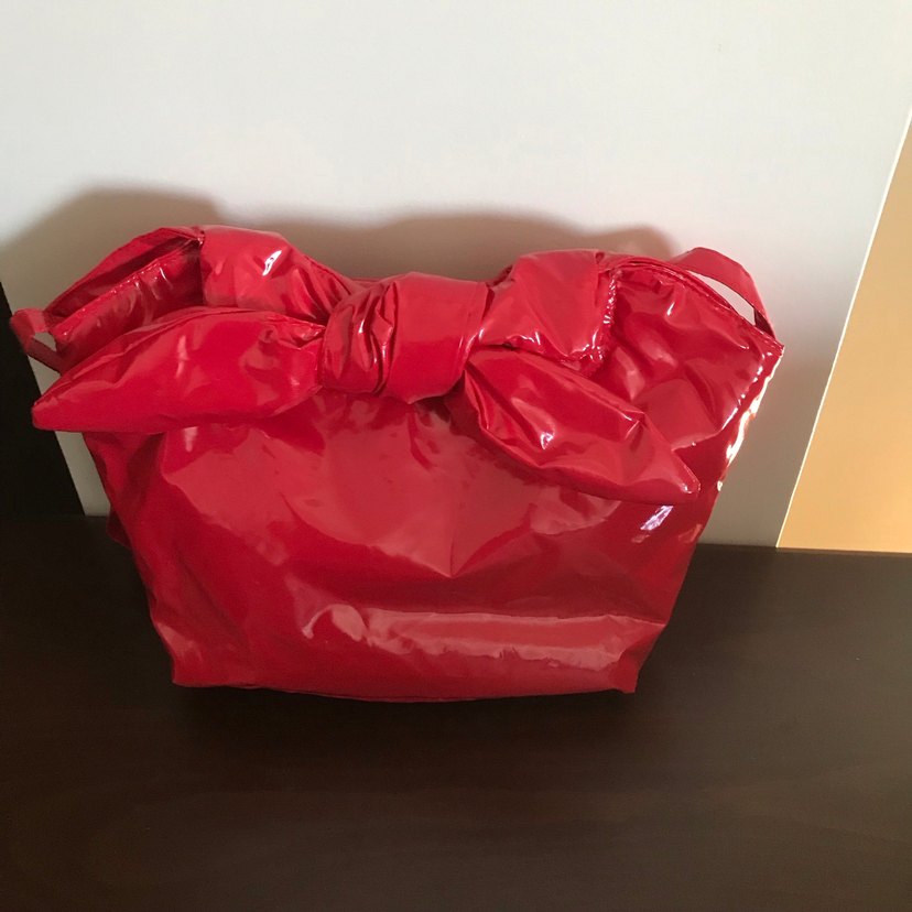 Parlak Kırmızı rugan çocuk El Çantası - Görsel 2