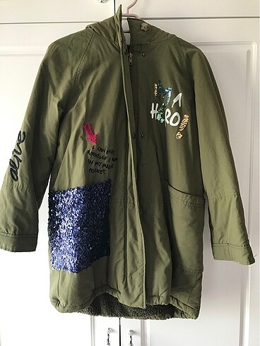 Zara kız çocuk montu 10 yaş 140 cm