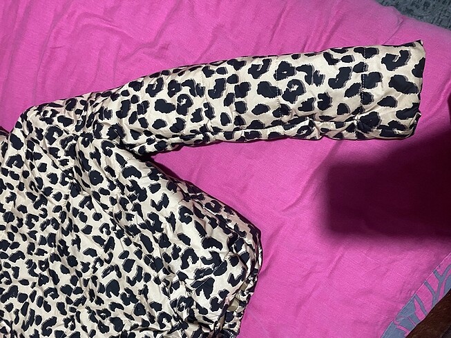 s Beden camel Renk Leopar mont
