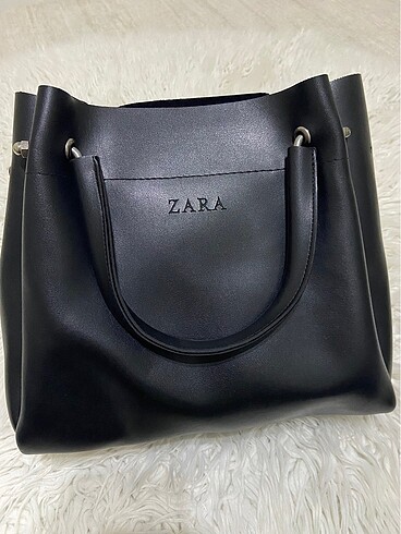 Zara bayan çanta ve eldiven