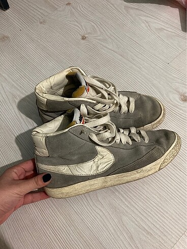 nike süet blazer mid gri