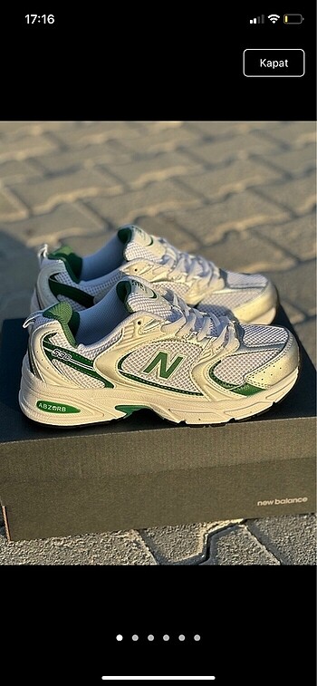New Balance 530 White Nıghtwatch Green