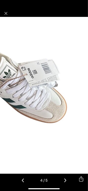 38 Beden çeşitli Renk Adidas samba white Green