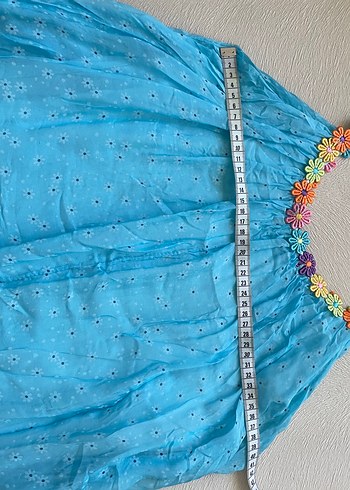 Renkli Boncuklu Bohem Elbisesi - Görsel 4